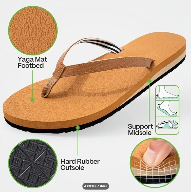 Arch Support Flip Flops شبشب دعم القوس - Image 2