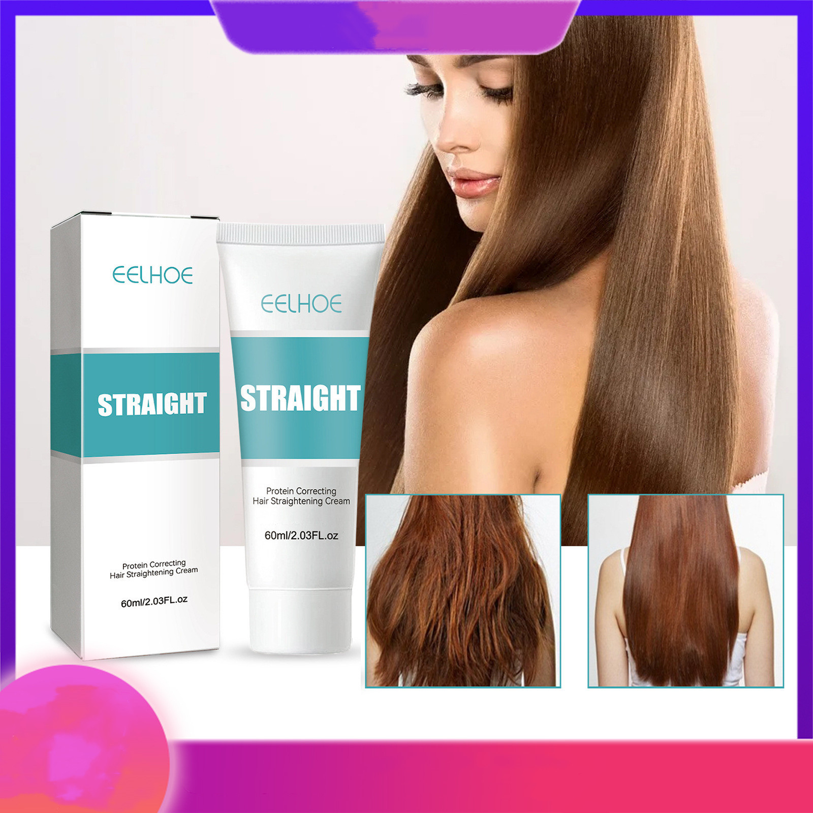 Straight Hair Cream كريم لفرد الشعر - Image 3