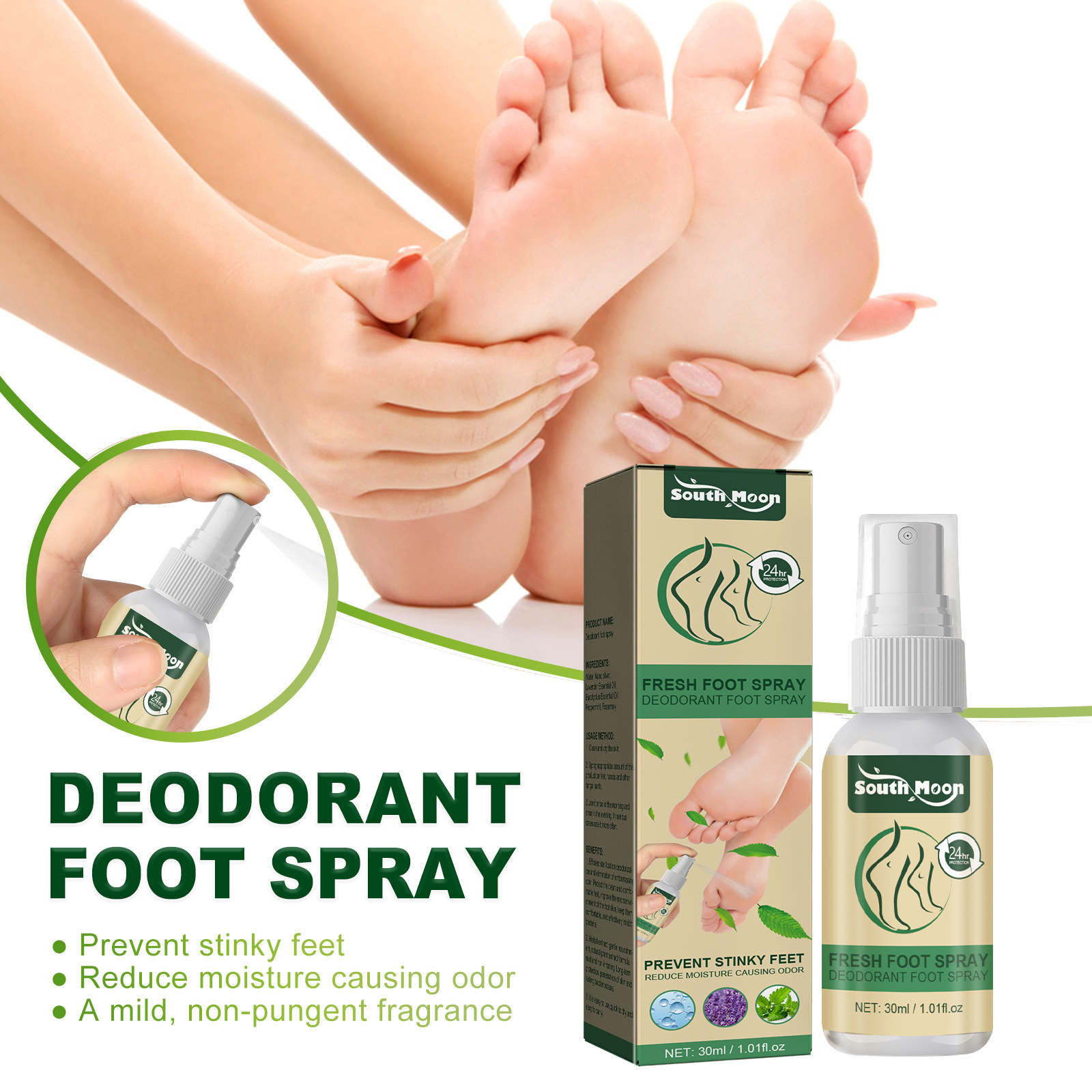 SouthMoon Deodorant Foot Spray معطر القدم من ساوث مون - Image 2