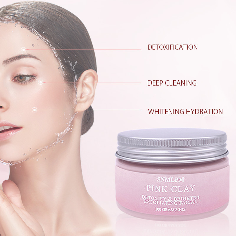 SNMLPM Pink Clay Mask قناع الطين الوردي سنملبم