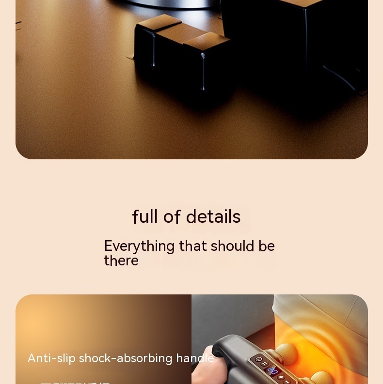 Four-Head Fascia Massage Gun مسدس مساج بأربع رؤوس - Image 10